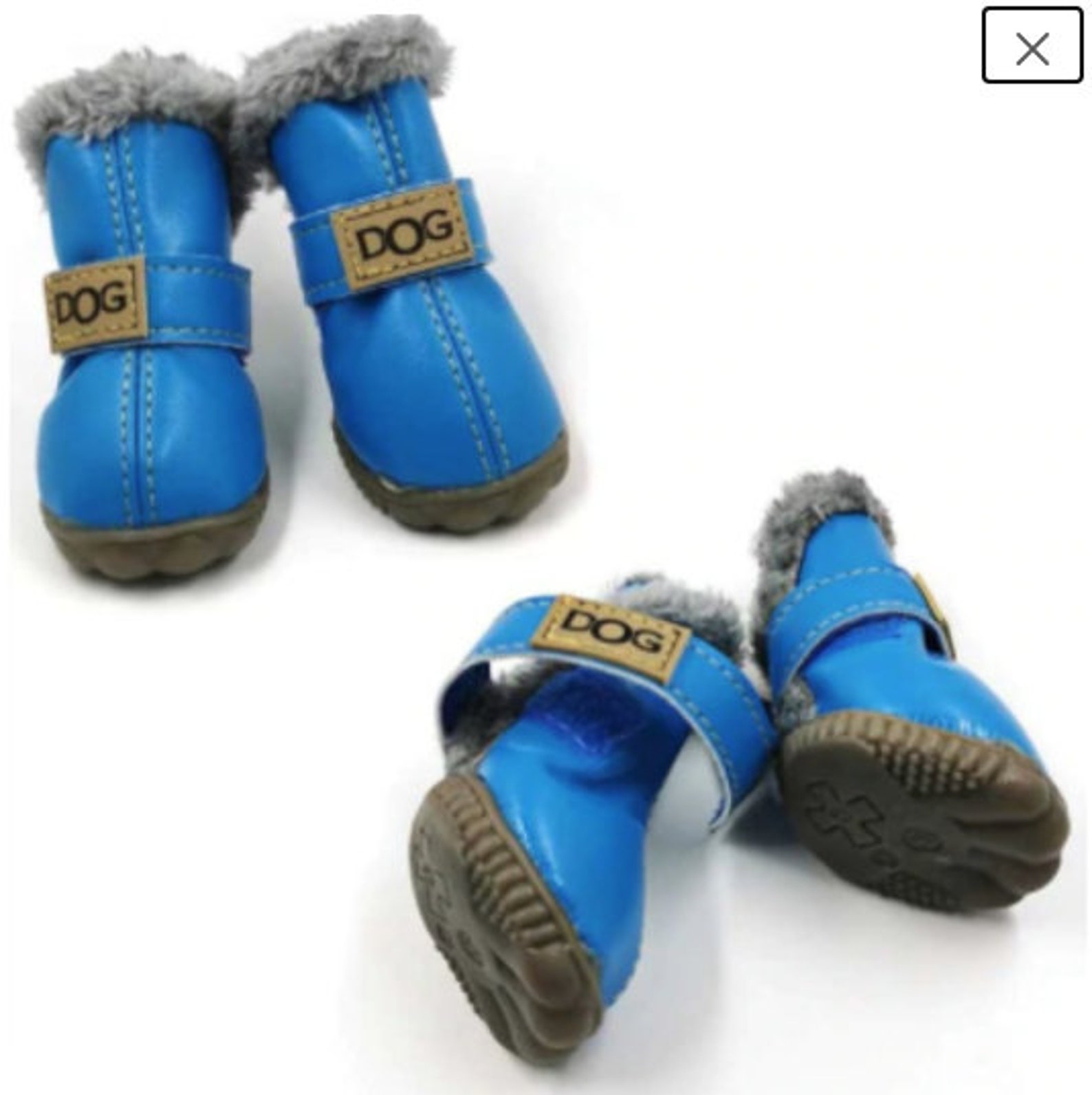 FurLined Dog UggInspired Traction Booties Etsy