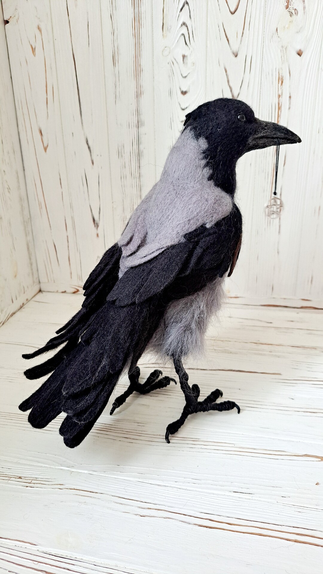 Raven Crow Sorcery Felting Needle Felted Crow Realistic Etsy