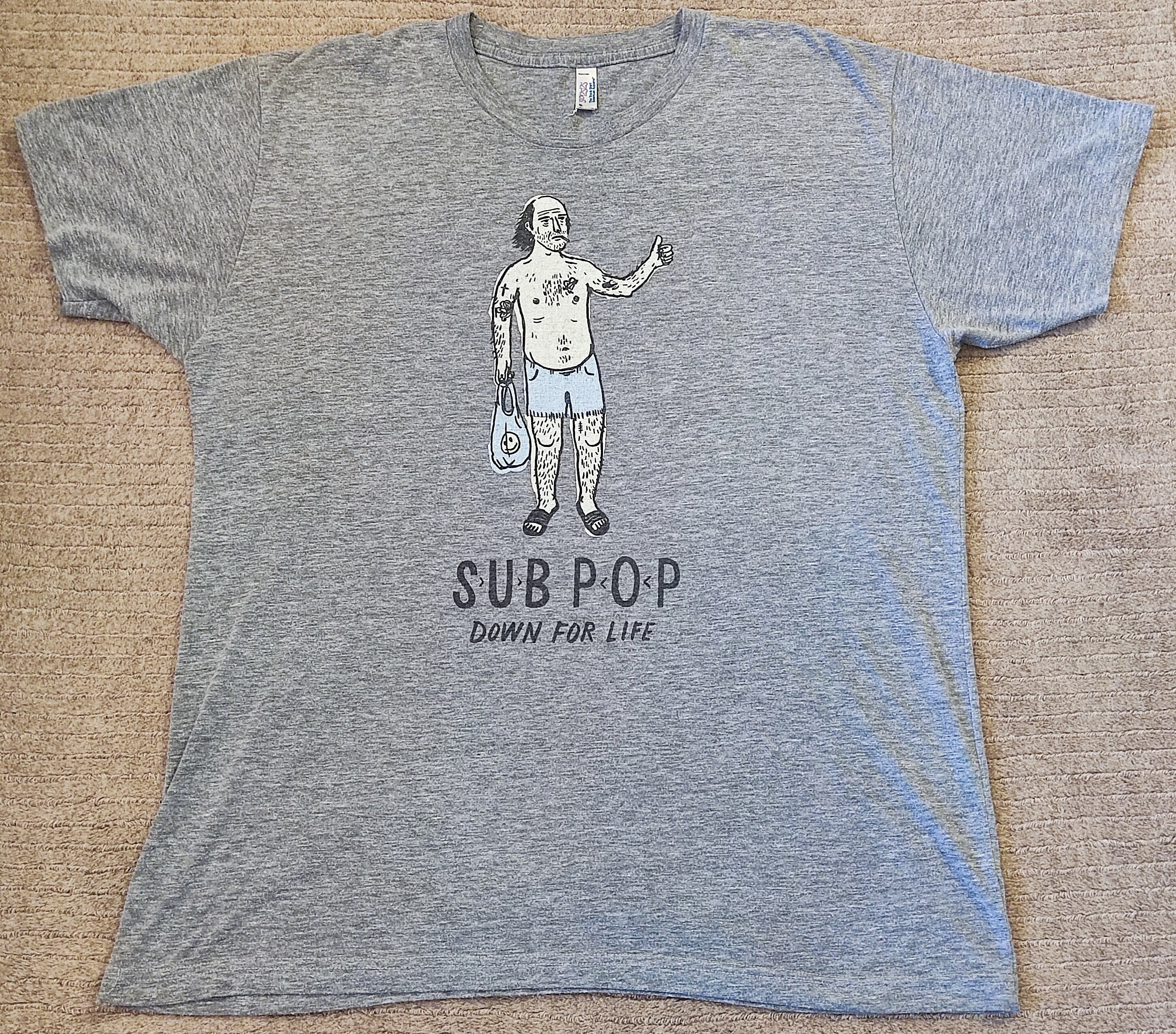 Sub Pop T-shirt Down for Life Vintage Mudhoney Tad Nirvana - Etsy