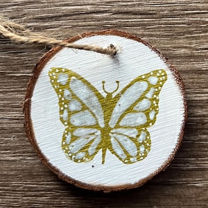Goldlen Butterfly Ornament