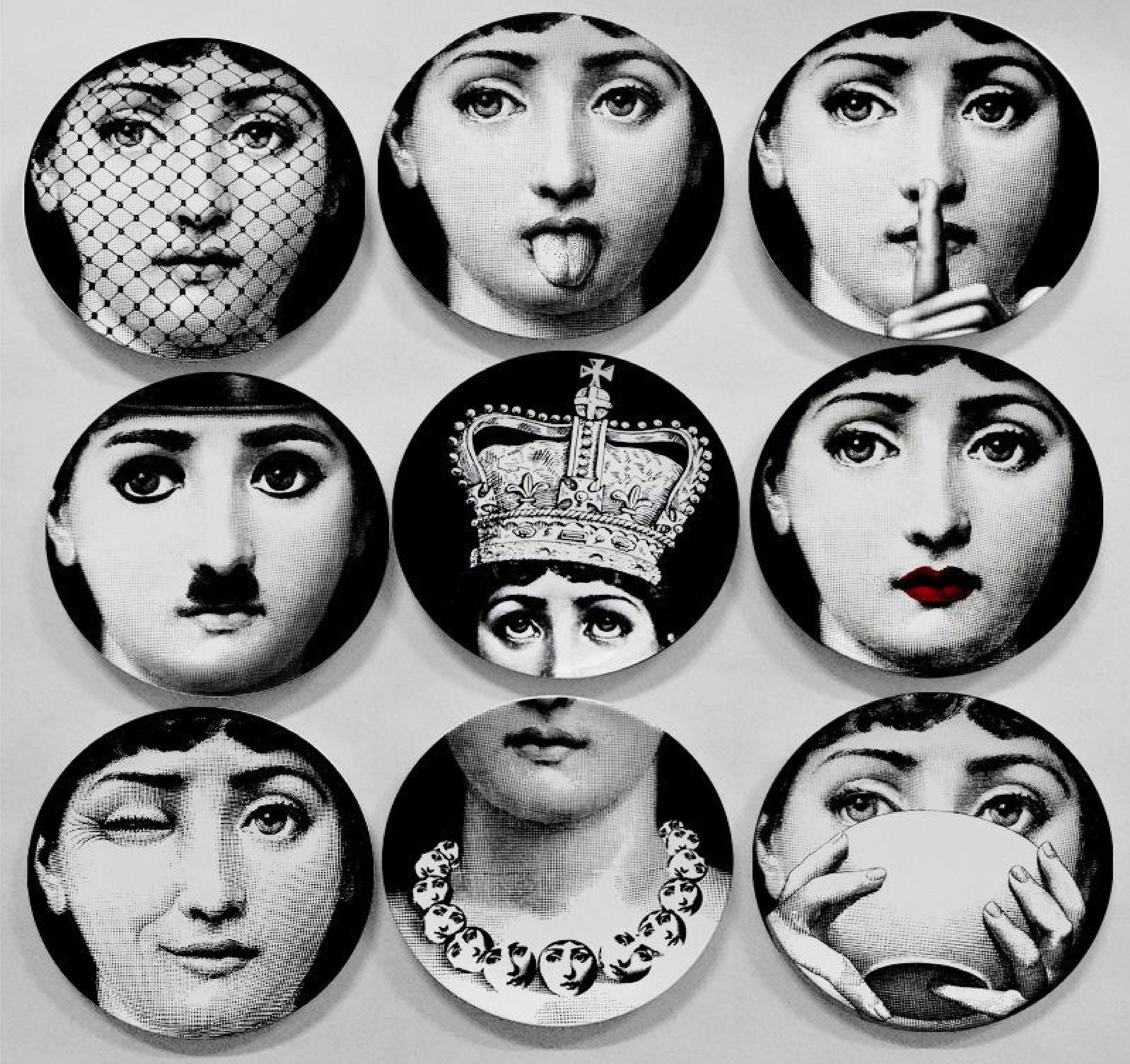 The Fornasetti Wall Plate Printable Design Etsy