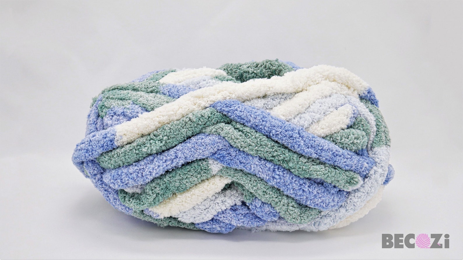 Chenille Yarn Mixed colors Chunky chenille Yarn Variegated Etsy