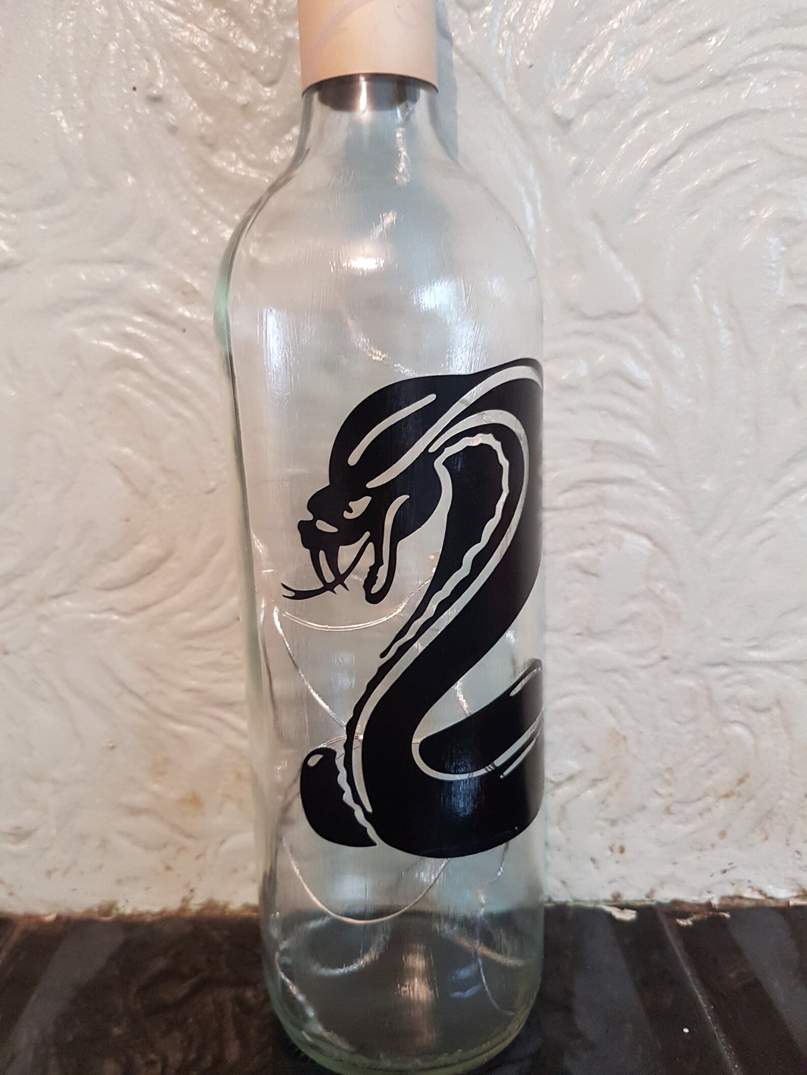 Cobra Snake Wine Bottle Light Etsy