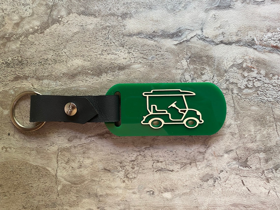 Golf cart key chain unique design made to last golf cart | Etsy