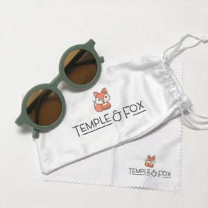 Kids Eco-Friendly Sunglasses | Children&#39;s Sustainable Sunnies | Girls Sunglasses | Boys Sunglasses | UV400 Protection |Neutral Matte Colours