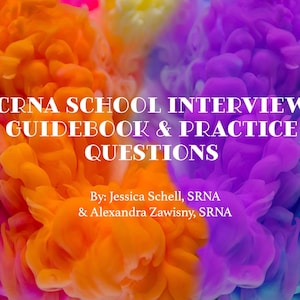 CRNA School Interview Guidebook & Practice Questions (NO ANSWERS), Nurse Anesthesia School Interview Prep, Instant Download