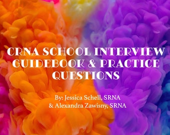 CRNA School Interview Guidebook & Practice Questions (NO ANSWERS), Nurse Anesthesia School Interview Prep, Instant Download