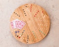 18 inch; 4 and 6 Player Aggravation; solid wood game board; marbles and cards; wahoo