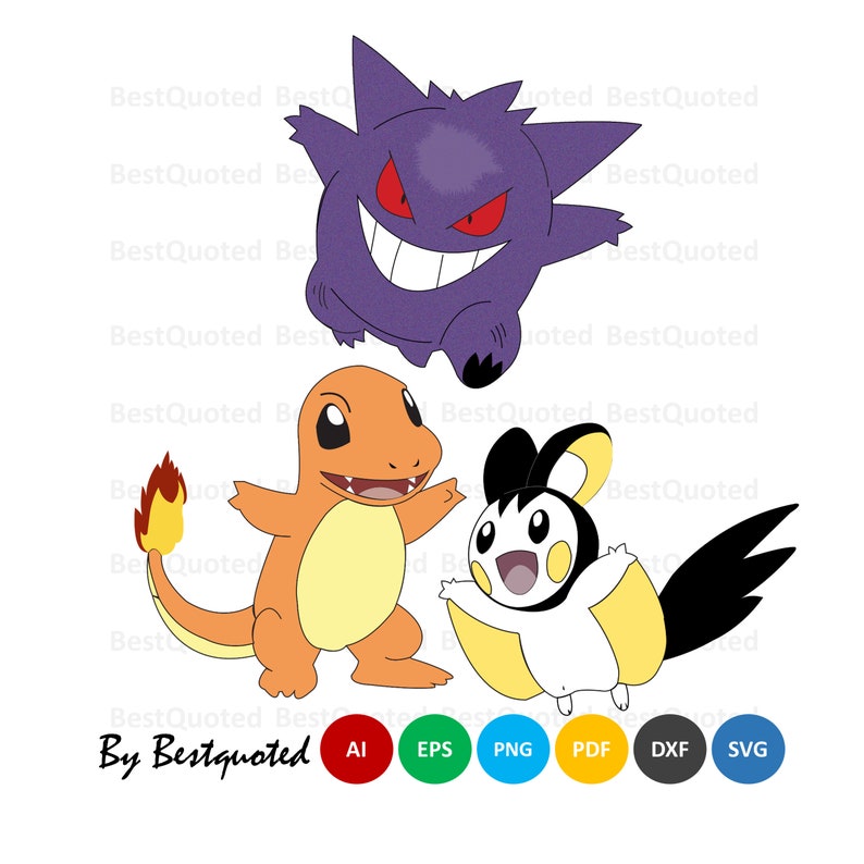 Download Pokemon Svg Bundle Pokemon Chracter Cut File Pikachu Bundle Etsy