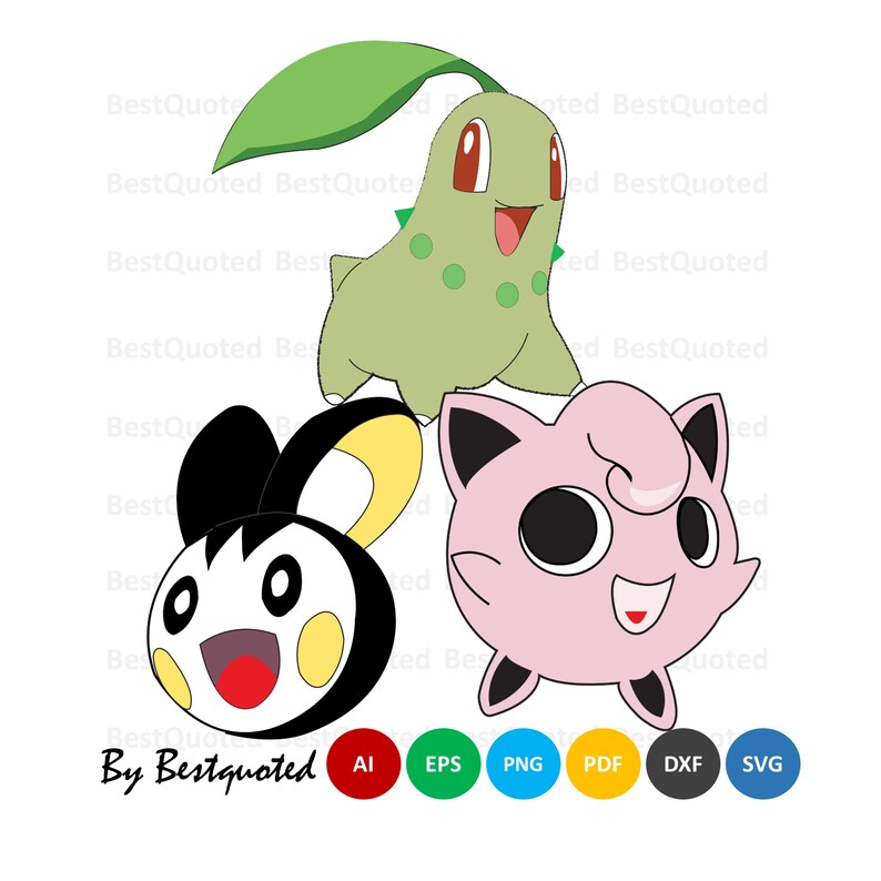 Download Pokemon Svg Bundle Pokemon Chracter Cut File Pikachu Bundle Etsy