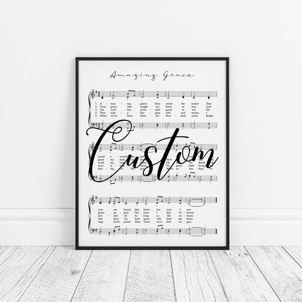 Framed Hymn - Etsy