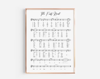 The First Noel Hymn, Shaped Note, Christmas Hymns, Southern Harmony, Christmas Music, Sacred Harp, Christmas Decor, Printable Xmas Art