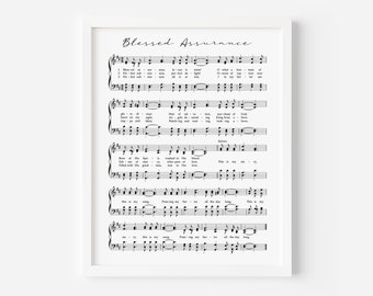 Himno bendito, Estampas de himnos, Página de himnos imprimibles, Arte de la pared del himno, arte de la pared de letra grande, himnos digitales, partituras, página de música de himnos