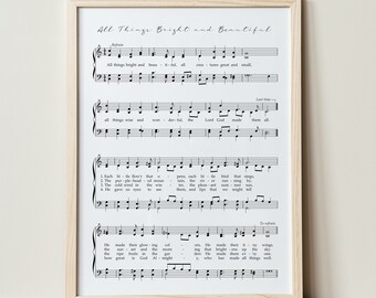 photo All Things Bright And Beautiful Poem Printable all things bright and beautiful etsy
