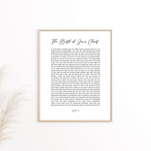 The Christmas Story, Luke Bible Story, Luke 2, Bible Verse Wall Art ...