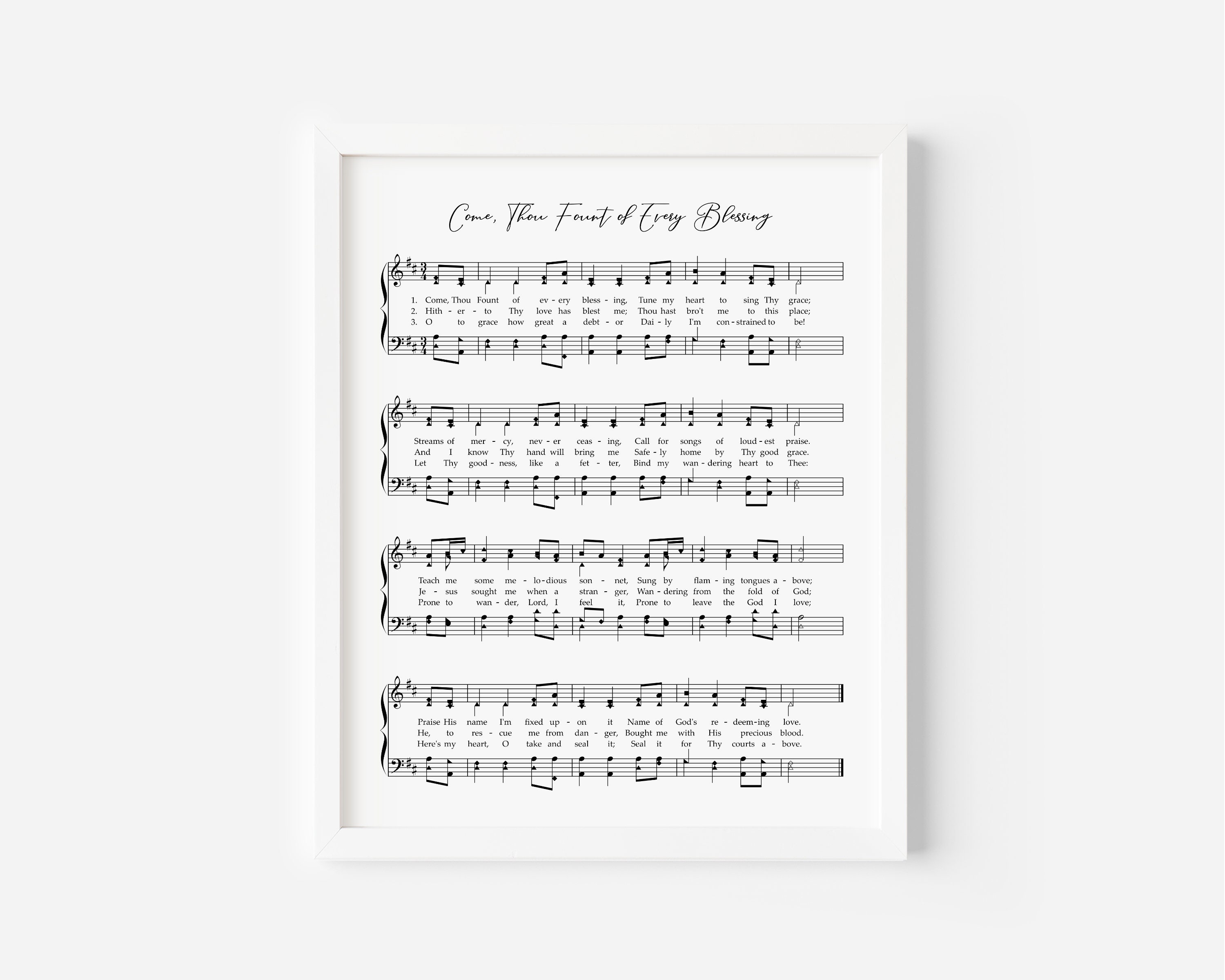 1975 Baptist Hymnal Come Thou Fount Of Every Blessing - 7umlskz