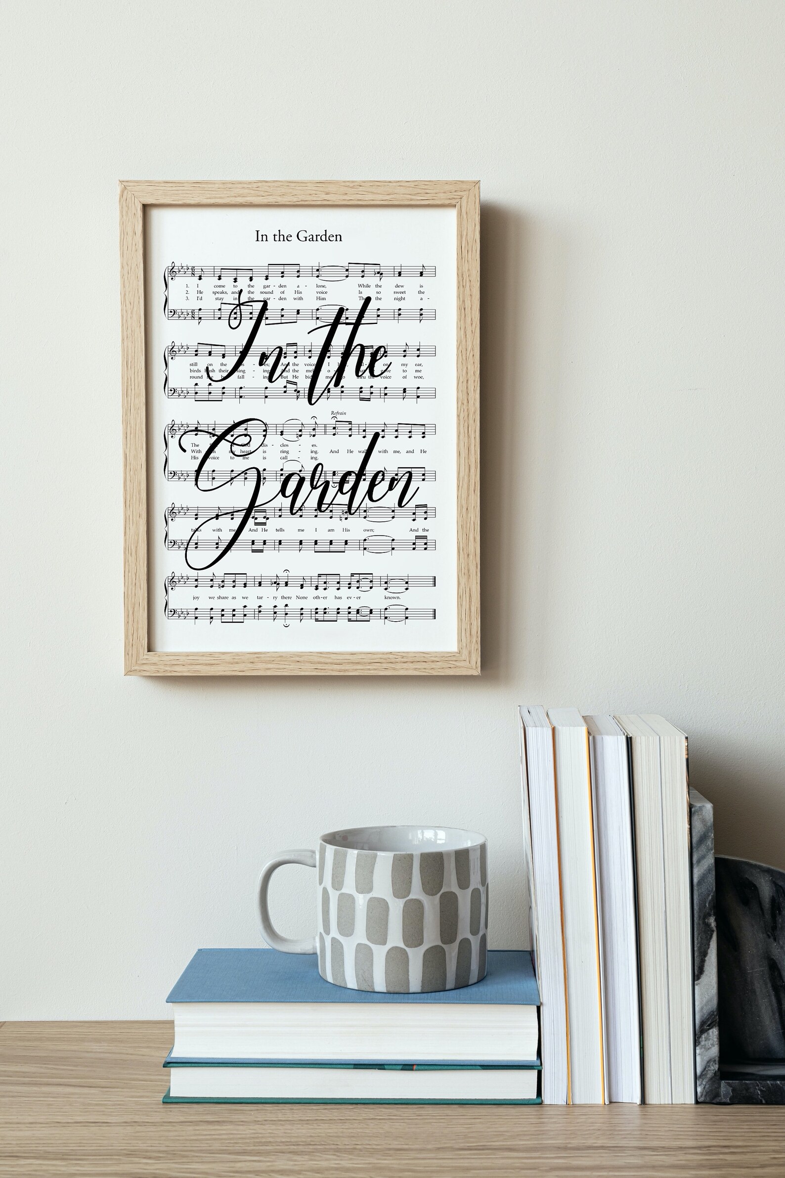 In the Garden Hymn Hymn Wall Art Printable Decor Hymn - Etsy Ireland