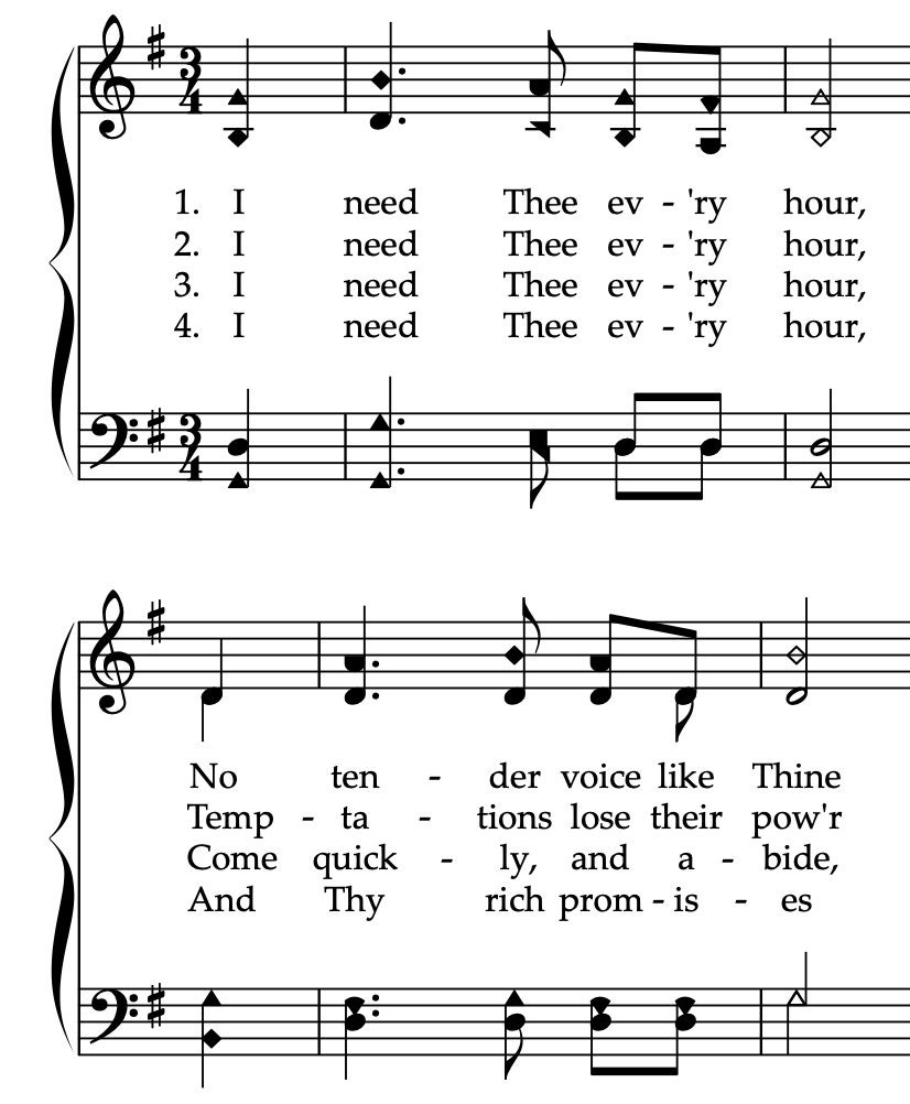 Te Necesito Cada Hora Hymn Print Solfege Print Printable Etsy Espa a Te necesito cada hora hymn print solfege print printable etsy espa a