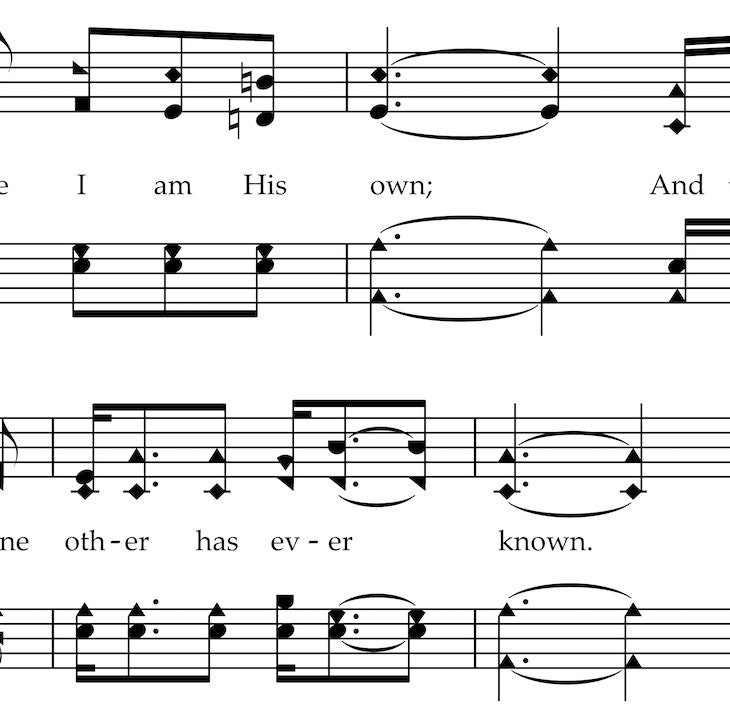 In the Garden Hymn Print, Shape Note Music, Hymn Prints, Hymn Wall Art ...