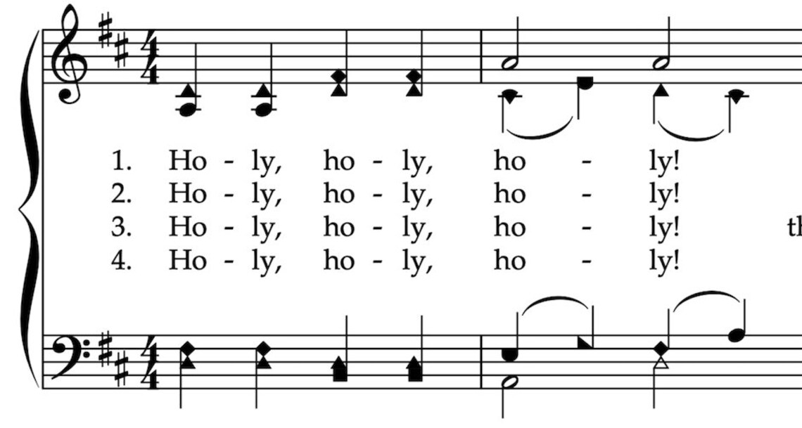 Holy Holy Holy Hymn Print Musique de solfège Hymne vintage Etsy France