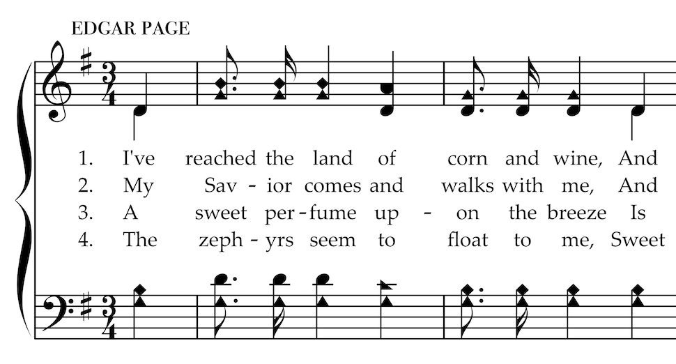 Beulah Land Hymn Print Solfege Hymn Print Hymn Art Digital Etsy