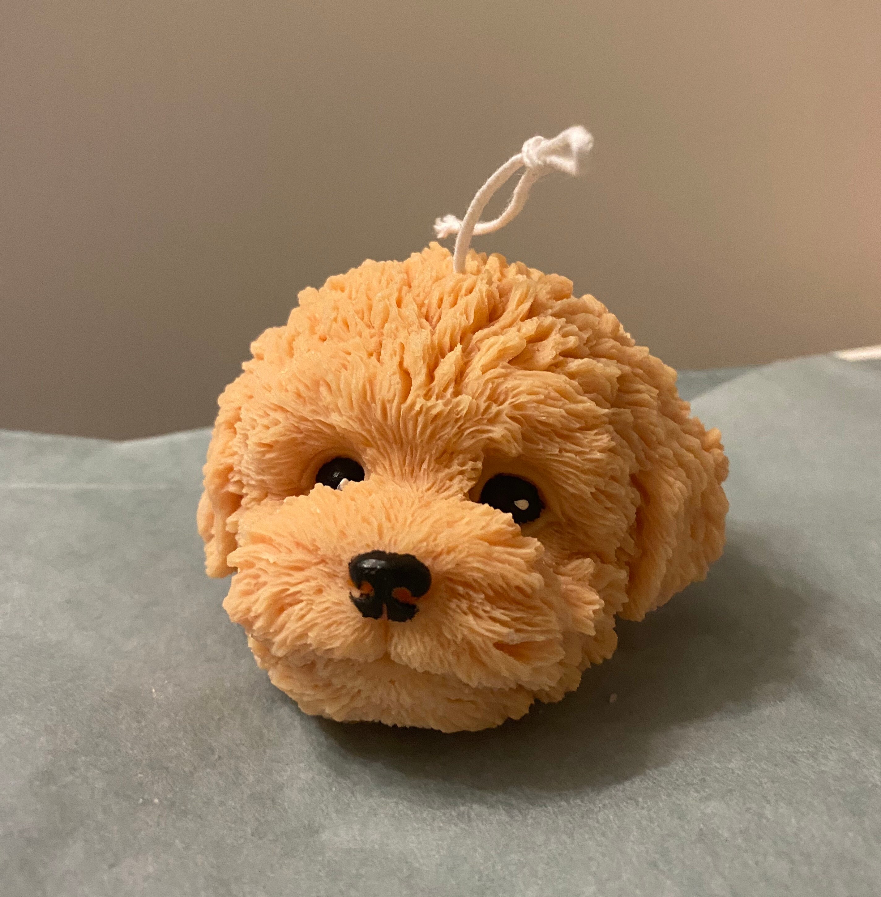 Dog Candle Puppy Candle Cute Candle Handmade scented Etsy