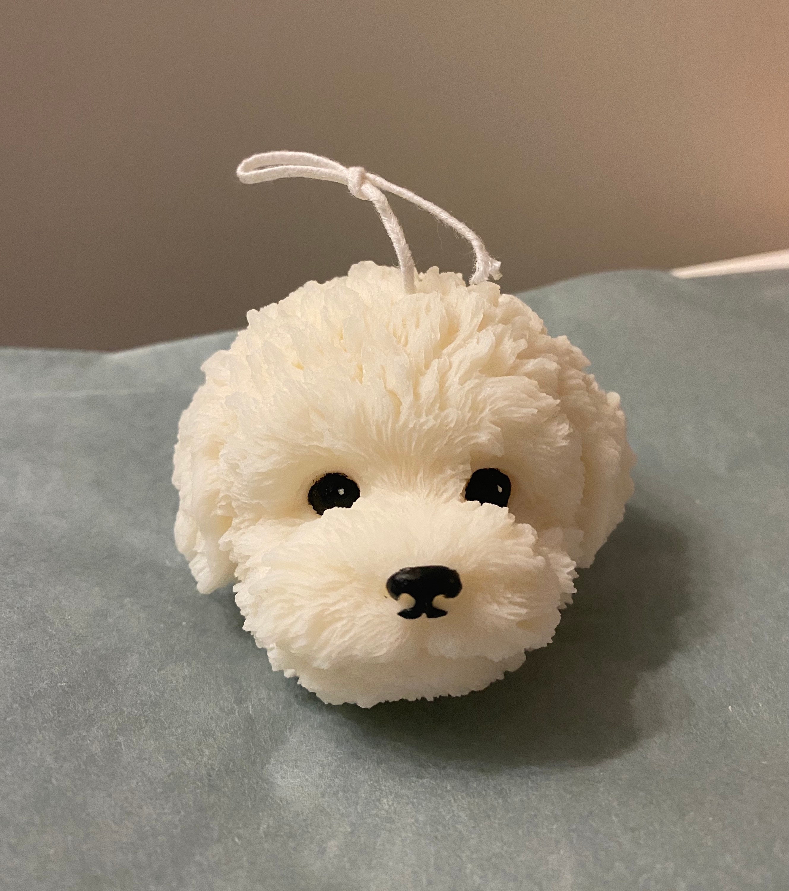 Dog Candle Puppy Candle Cute Candle Handmade scented Etsy