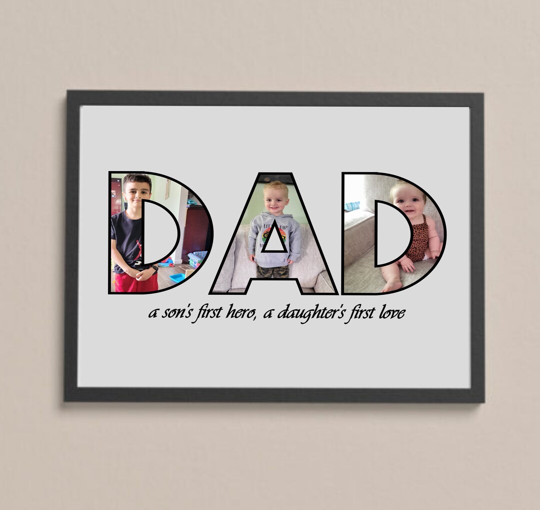 Fathers Day Gift, Dad Print, Gift for Dad, Dad Picture Collage