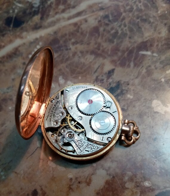 1918 Waltham Pocket Watch, 1907 Model Waltham Poc… - image 7