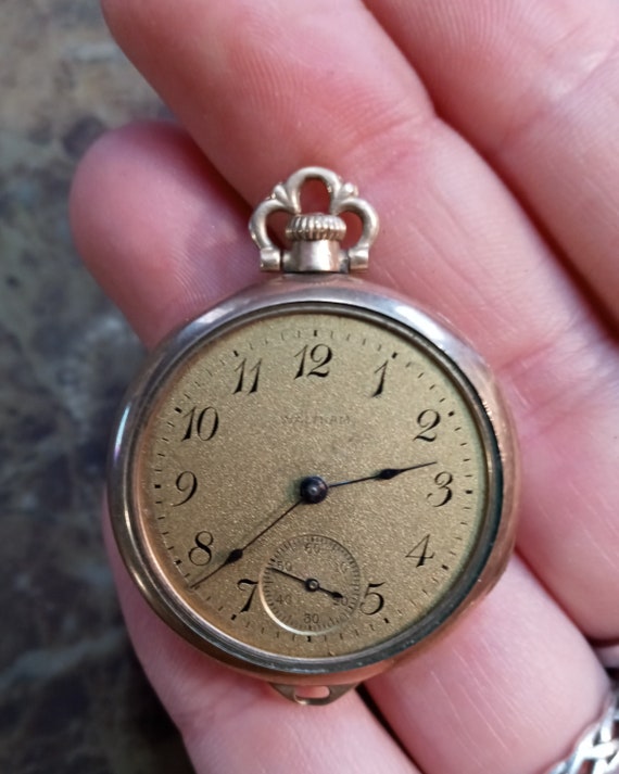 1918 Waltham Pocket Watch, 1907 Model Waltham Poc… - image 2