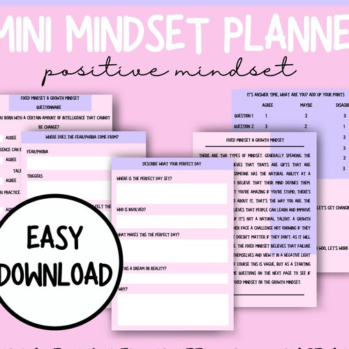 The Complete Mindset Workbook & Planner - Etsy