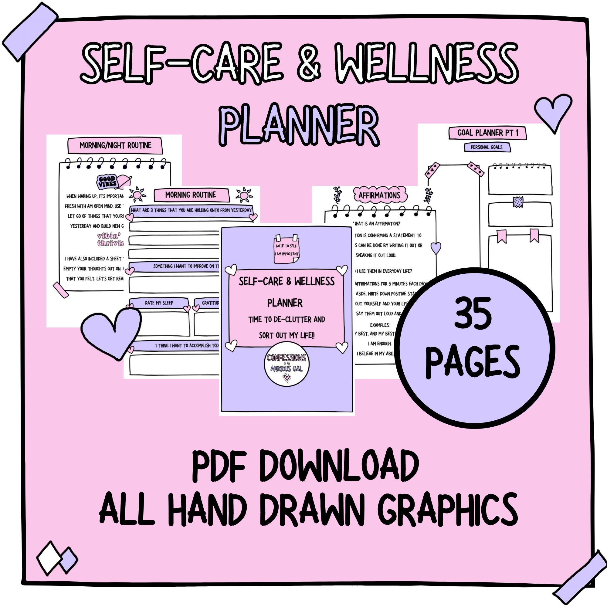 Self-care Workbook Self-love Workbook Self-help Worksheets Printable ...
