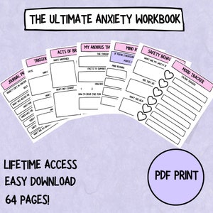 The Ultimate Anxiety Workbook Printable Version - Etsy