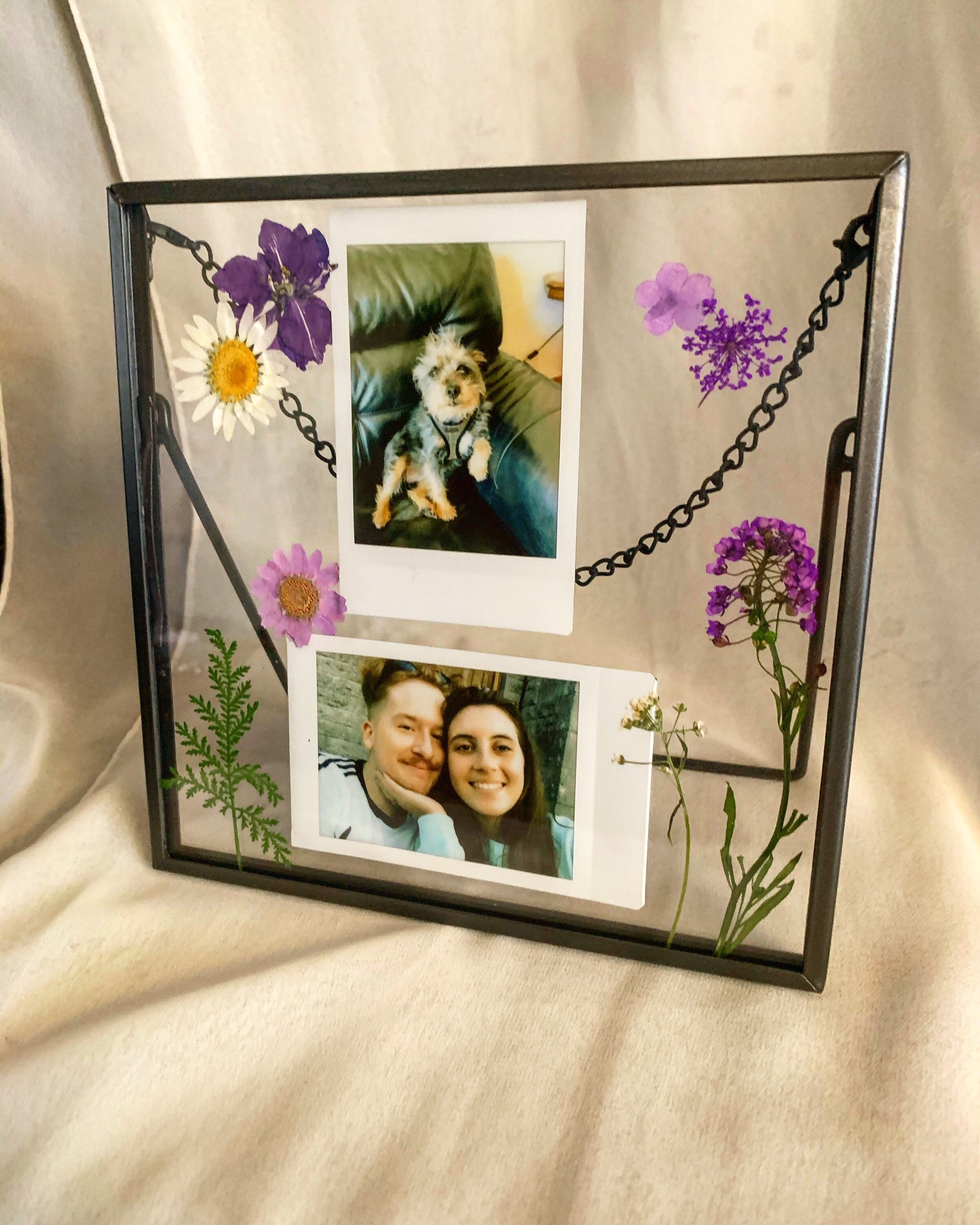 Pressed Flower Polaroid Standing/hanging Frame Etsy UK