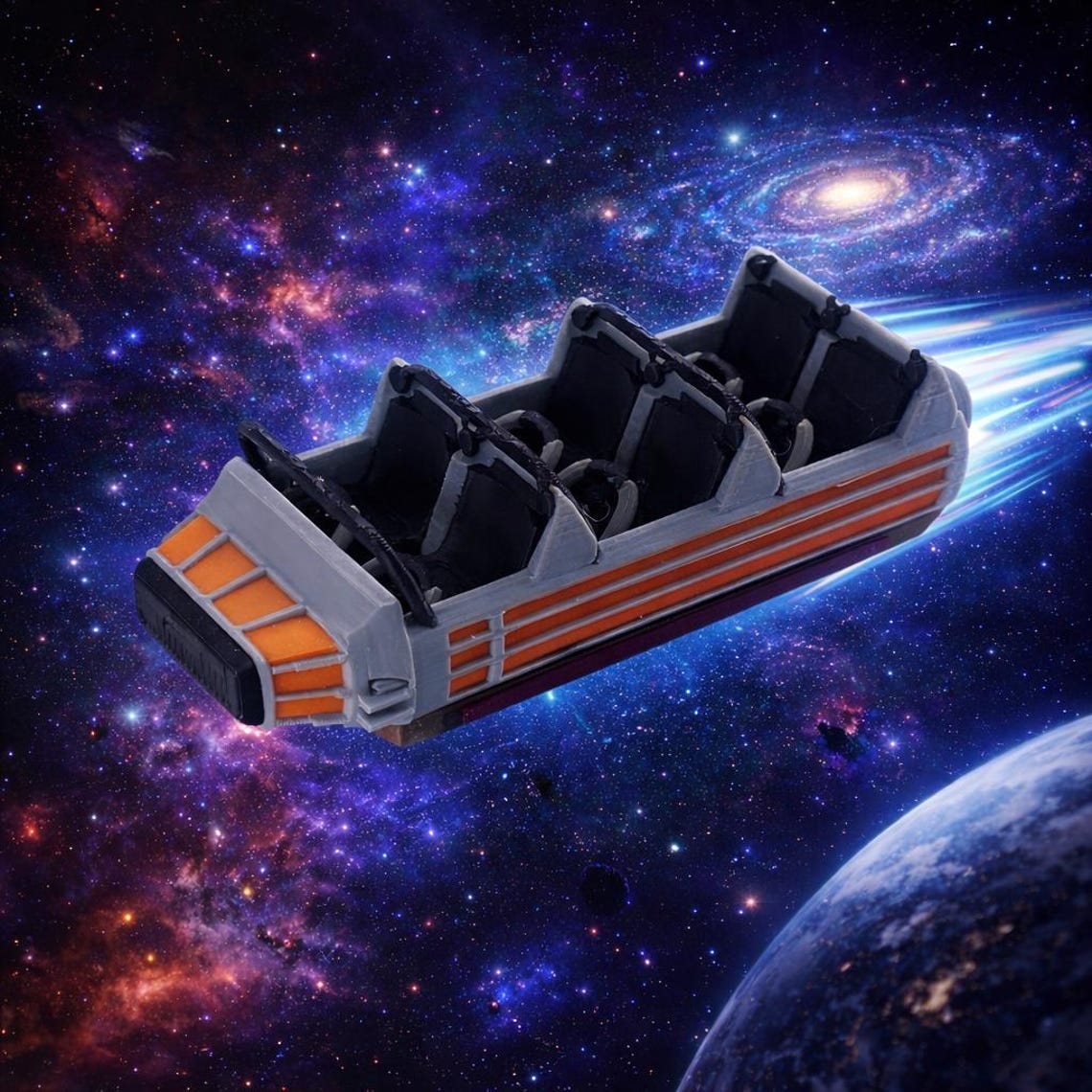 Space Adventure Ride Space Mountain Ride Vehicle – Disneyland - Etsy