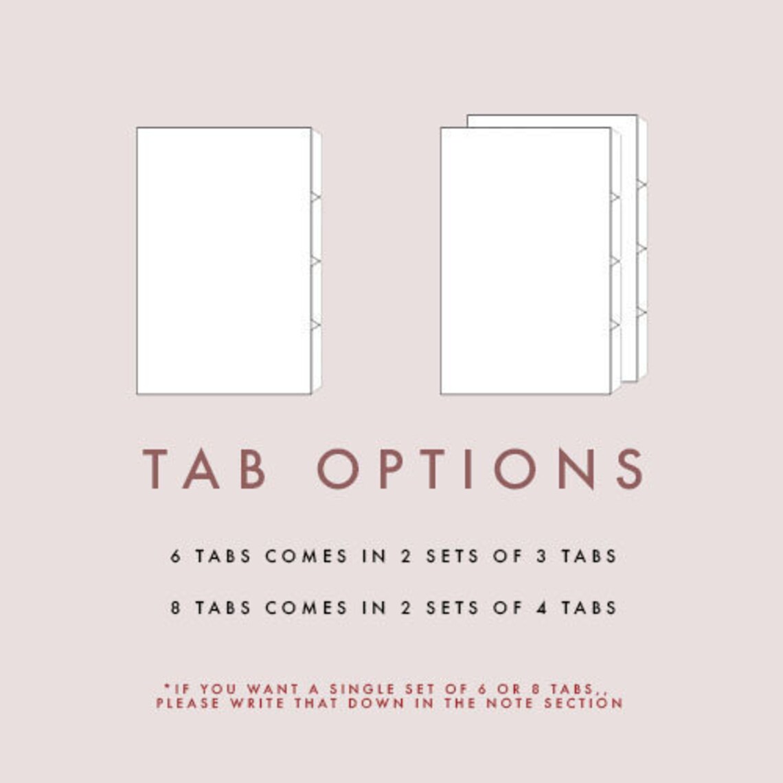 Matte Vellum Dividers Side Tab Etsy