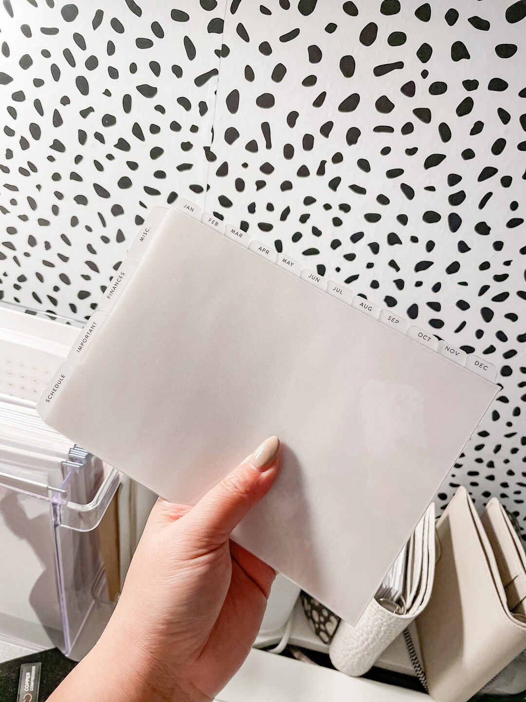 Glossy Vellum Monthly Side Dividers Etsy