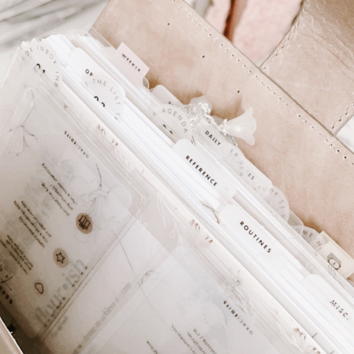 Glossy Vellum Round Tab Dividers Etsy