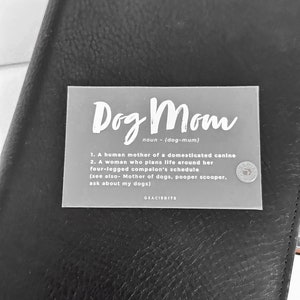 Carte de journalisation pour maman chien