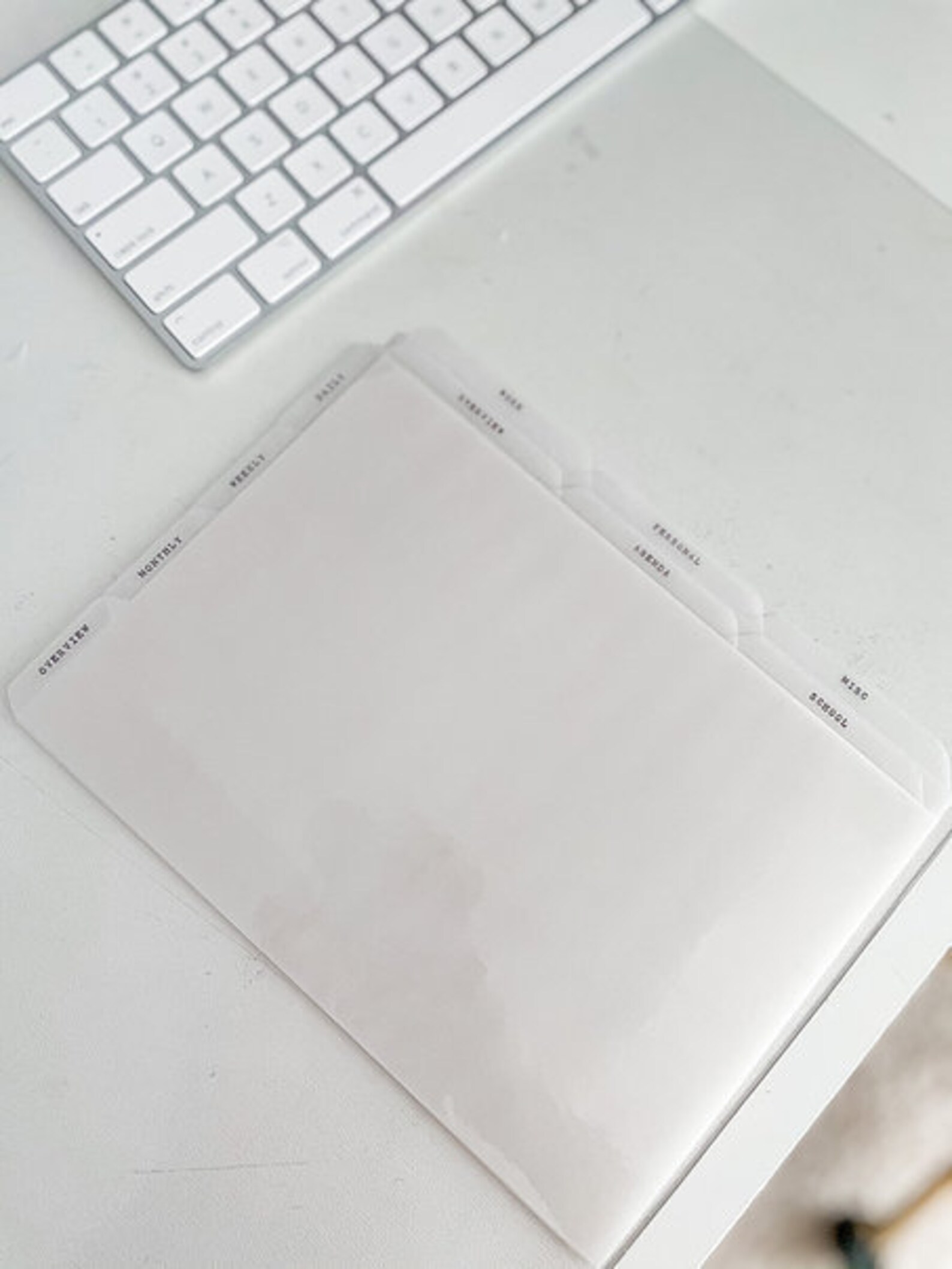 Glossy Vellum Custom Dividers Side Tab Etsy