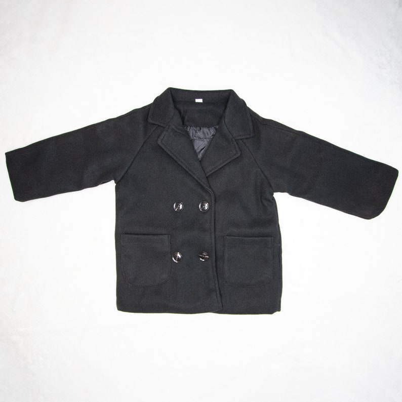 Boy Girl Peacoat Kids Winter Coat Toddler Fall Coats Etsy