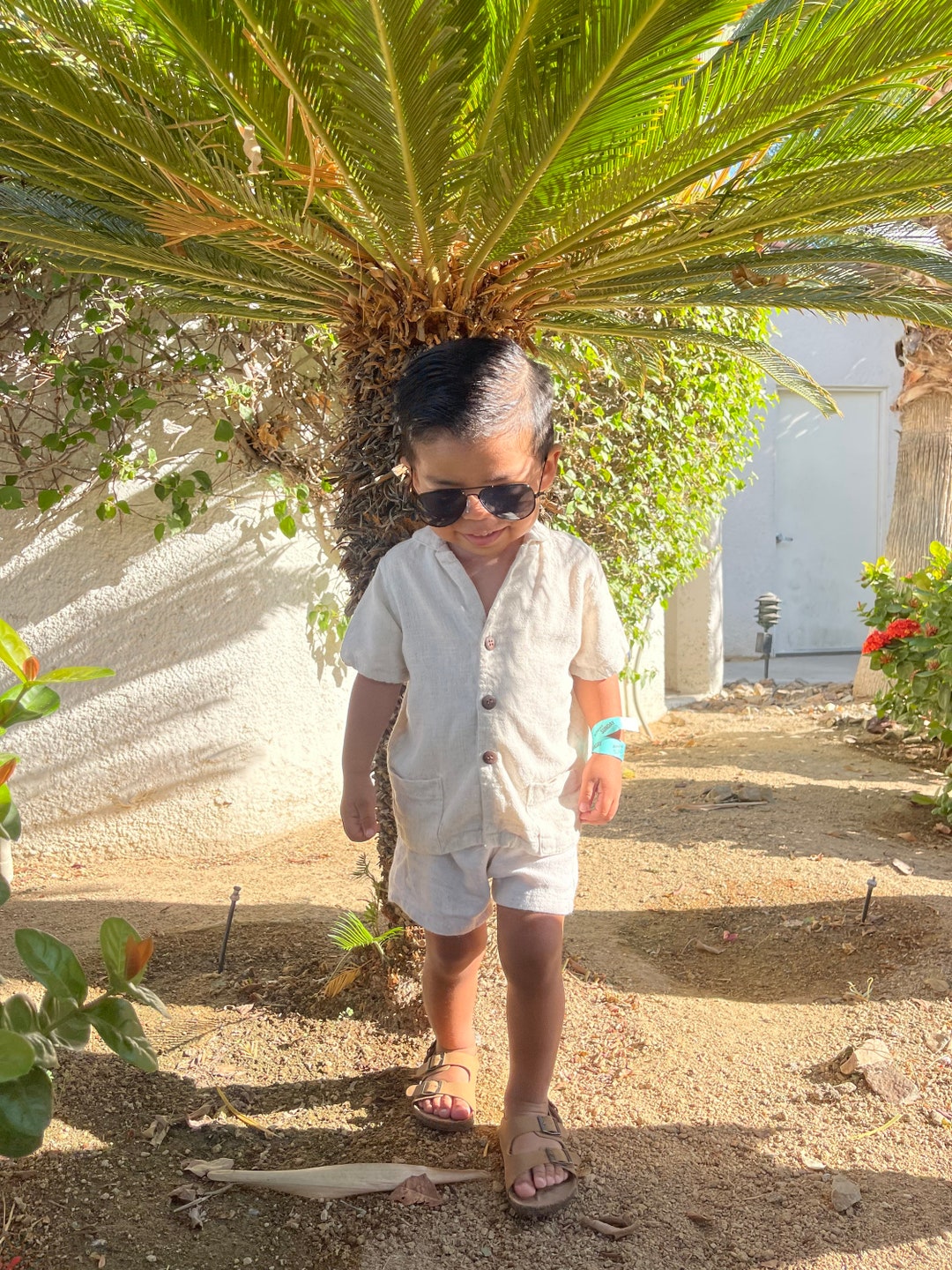 Kids Linen Set | Toddler Boy + Girl Vacation Outfit | Summer