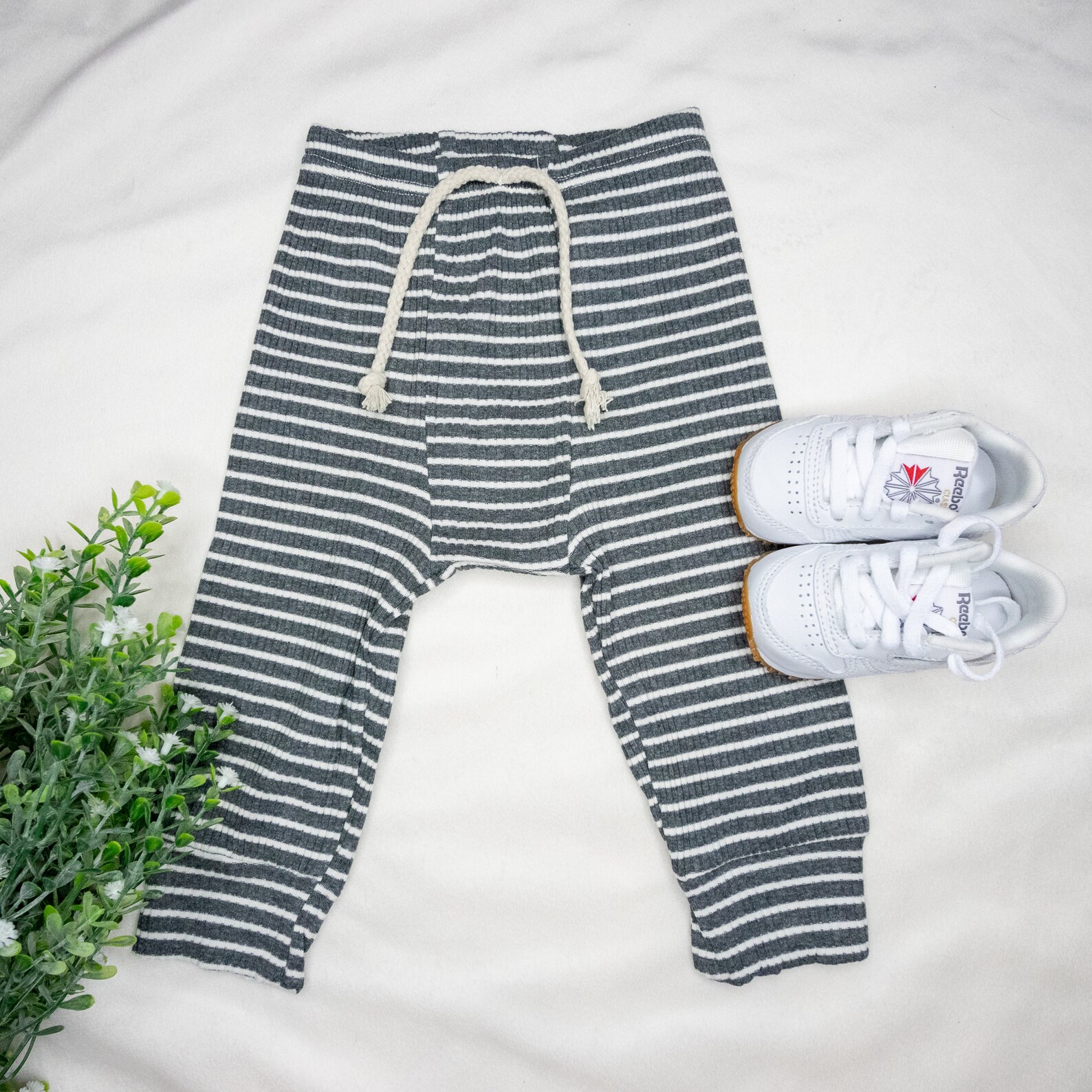 Ribbed baby pants infant striped bottoms Etsy