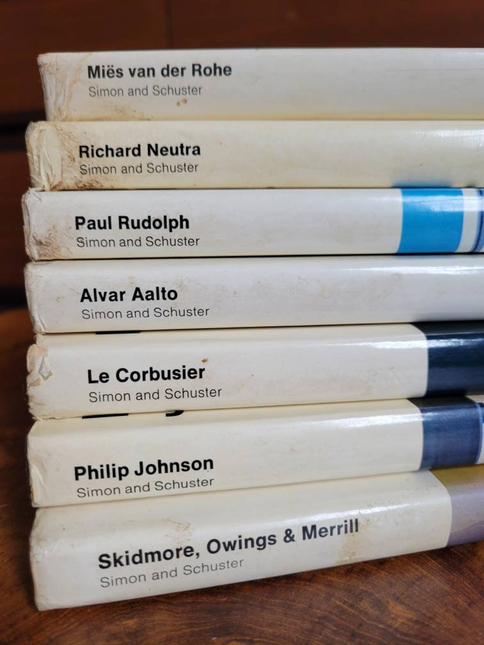 MidCentury Modern books Simon and Schuster Miës van der Etsy