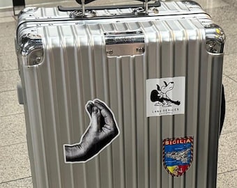 Italian Hand Gesture Travel Sticker Italy Souvenir Gift Memento Buongiorno Mafia Symbol Laptop Vinyl Waterproof Adhesive Suitcase Luggage