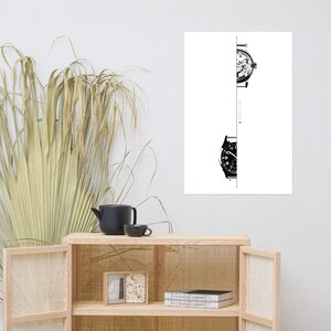 Watch Wall Art Horology Print Minimalist Technical Watch Movement Illustration Draw Mechanical Timepiece Engineering Poster Digital download image 13