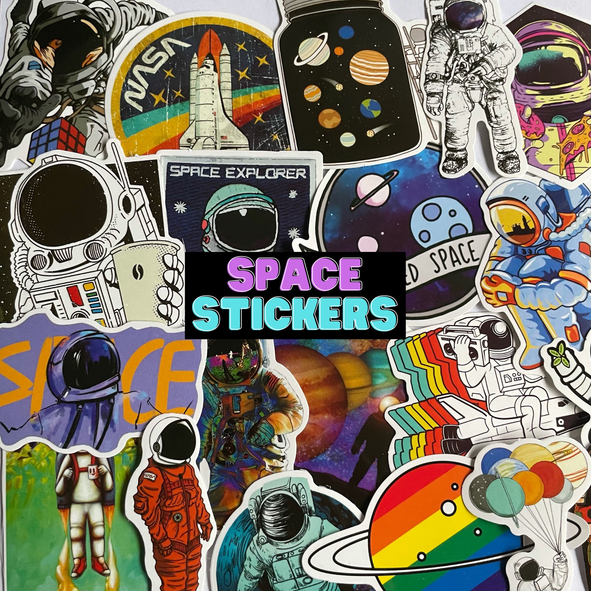 Space Stickers Astronaut Sticker Packs Planet Stickers NASA | Etsy