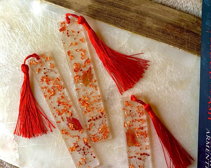 Autumn Leaves - Autumn Court Custom Resin ACOTAR Bookmark