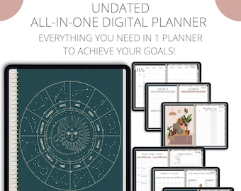 2024 Digital Planner, UNDATED Planner Mac Digital Planner Notability Fitness Planner Budget Planner Goodnotes Planner