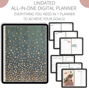 Mac Digital Planner, Undated, iPad Planner, Goodnotes Planner, Notability Planner, Iphone Digital Planner